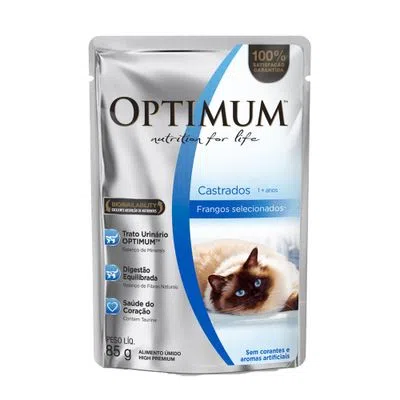 Sache Gato Castrado Frango 85G.OPTIMUM. Cod. 98954
