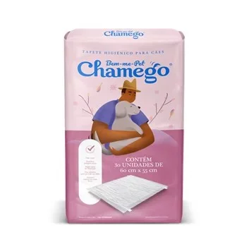 Tapete higiênico CHAMEGO 55X60cm. BEM ME PET.