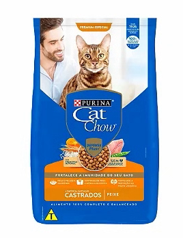 Ração para gatos castrados, peixe, 1 Kg. CAT CHOW . Cod. 900007274