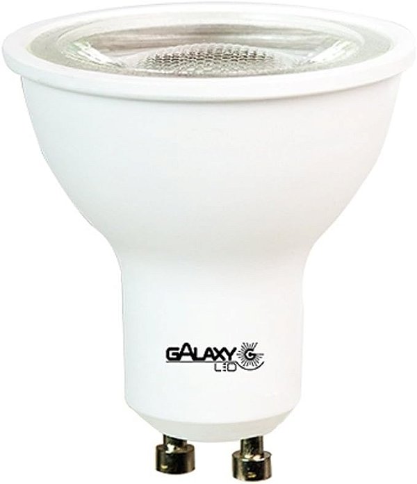 Lâmpada Led Dicroica Mr16 Gu10 6,5w Bivolt 6500k.GALAXY LED. Cod. 1413