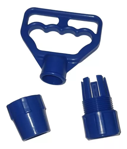 Kit pegador + trava para cabo telescópico de piscina. GAVASSI. Cod. 002