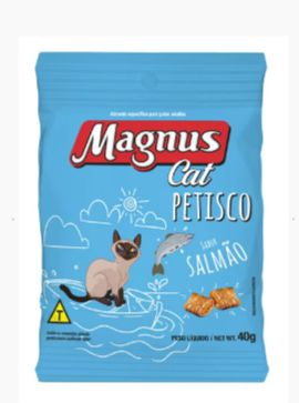 Petisco sabor salmão para gatos adultos 40g. MAGNUS. Cod. 10230990300039