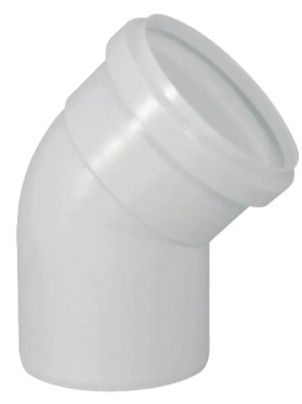 Joelho KRONA 45 esgoto 100mm. Cod 22100