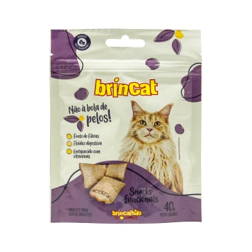 Petisco funcionais para gato bola de pelo 40g.BRINCAT. Cod. 38435