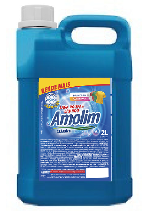 Lava roupas líquido clássico, 5l, AMOLIM. Cod. 28