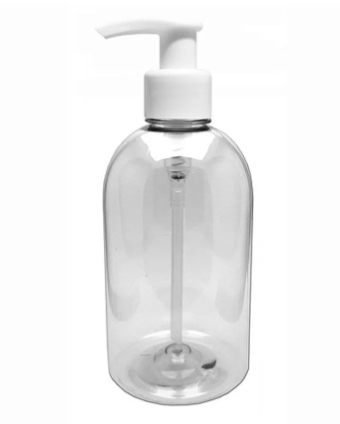 Saboneteira plástica de mesa, transparente, 500ml. Cod. 8G97VFXDN