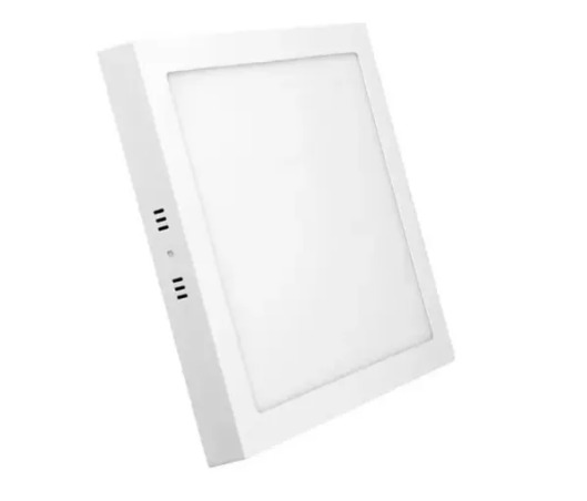 Painel Led Sobrepor 24W 3000K, Branco, Quadrado, Bivolt, GLAXY LED. Cod 2062S