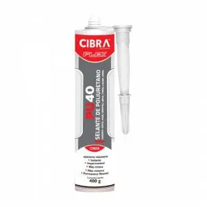 Adesivo selante PU40. cinza 400G. CIBRA. Cod.00686000