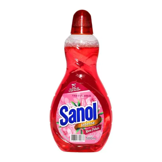 Limpador perfumado desinfetante rose petals 500ml. SANOL. Cod. 4726