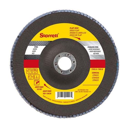 Disco Flap 115mm G60 Fibra de Vidro. STARRETT.  Cod 750300