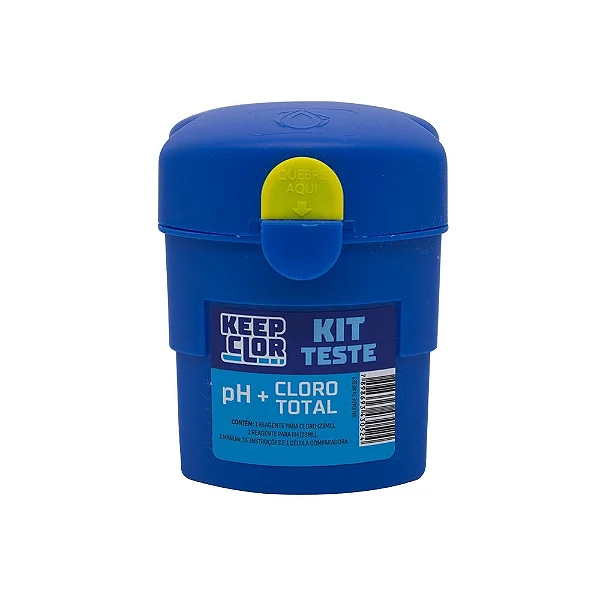 Kit estojo teste cloro total + ph. KEEP CLOR. Cod. PE0021
