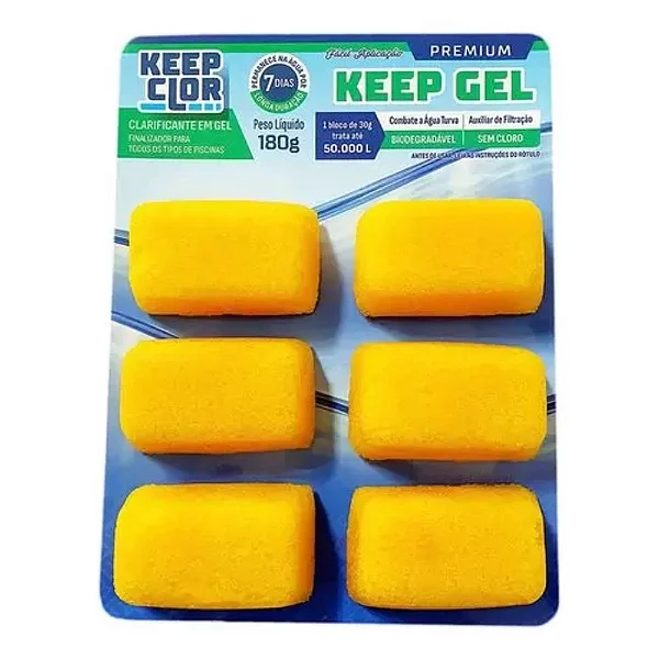 Keep gel clarificante em gel 6un. KEEP CLOR. Cod. PK0034