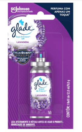 Odorizador de ar toque de frescor lavanda refil 12ml. GLADE. cod. 20989