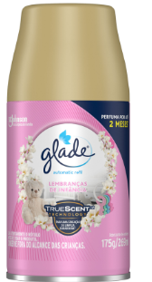 Odorizador de ambiente spray refil lembrança de infância Frasco 269ml. GLADE  Cod. 1218933