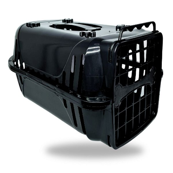 Caixa Transporte cão/gato N2  preta . MENPLAST. cod. 1184C001