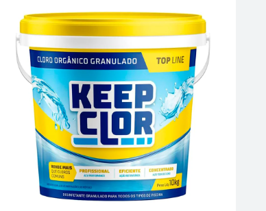 Cloro Orgânico dicloro  Top line . KEEPCLOR. 10 kg. Cod. 427