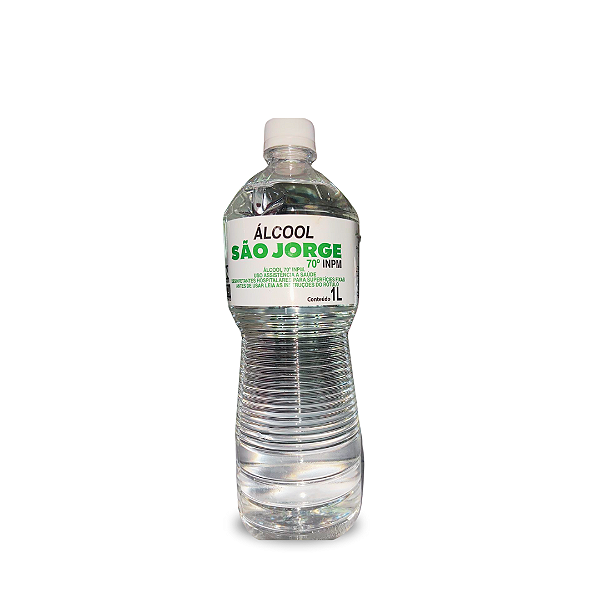Álcool liquido 70% 1l. SÃO JORGE. Cod. 030656001
