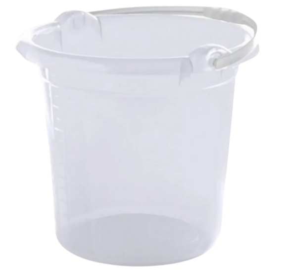 Balde De Limpeza transparente 8,8 Litros. GIPLAS