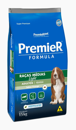 Ração Seca PremieR Formula Light Frango para Cães Adultos Porte Médio 15kg