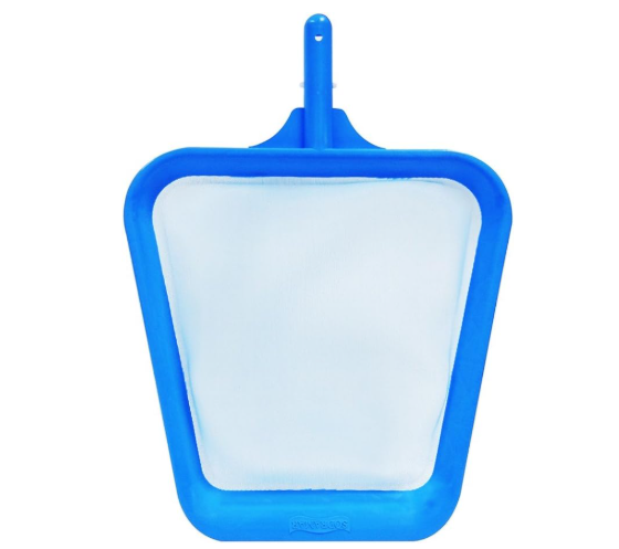 Peneira de piscina plastica slim azul com pá. SODRAMAR. Cod 528