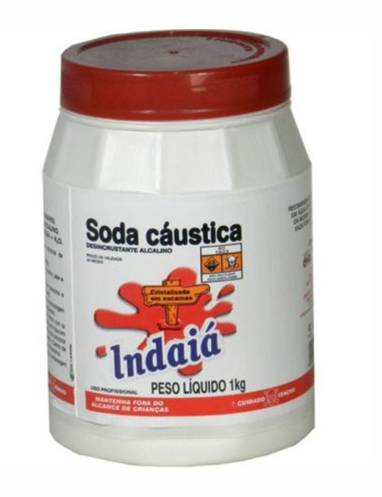 Soda cáustica, 1kg. INDAIA. Cod 22828001