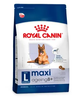 Ração Maxi Ageing 8+ para Cães Idosos Porte Grande, 12 kg. ROYAL CANIN, Cod. 99751