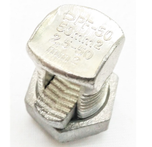 Conector parafuso fendido split bolt 50mm². INTELLI. Cod 01212