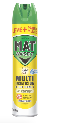 Multi-Inseticida Aerossol citronela 360ml. MAT INSET. Cod. 1099040