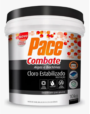 Cloro granulado estabilizado combate, PACE HTH. 10kg. Cod 17941