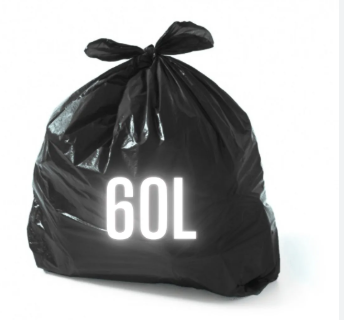 Saco de lixo 60 litros. MILPLASTIC. Cod.1098