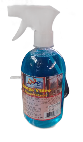 Limpa vidros com borifador, 500ml. LSV . Cod. 8938001