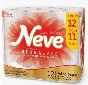 Papel higiênico NEVE Fardo 30m Leve12 Pague11. Cod 90805