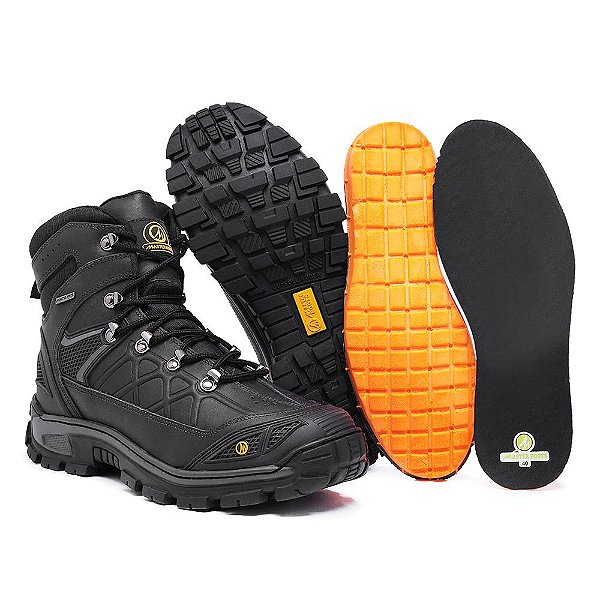 Bota Masculina Adventure Cinza em Couro