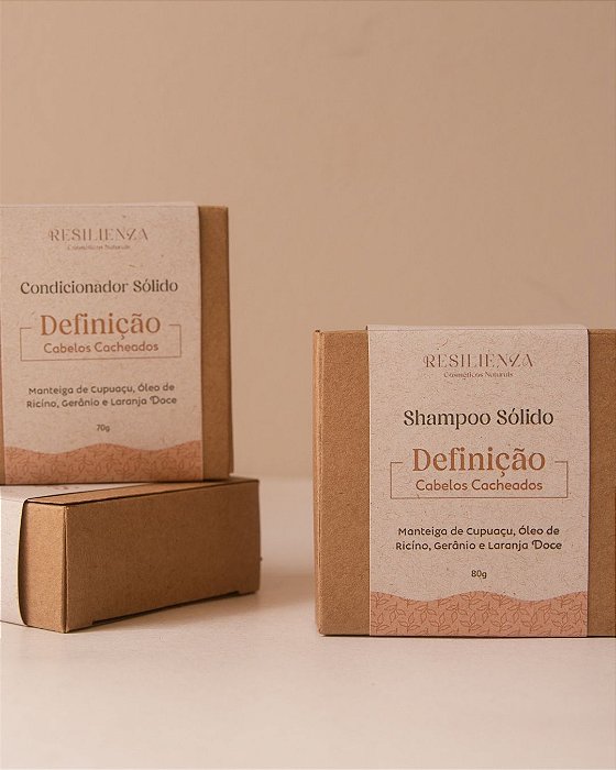 Kit shampoo + condicionador em barra Definição