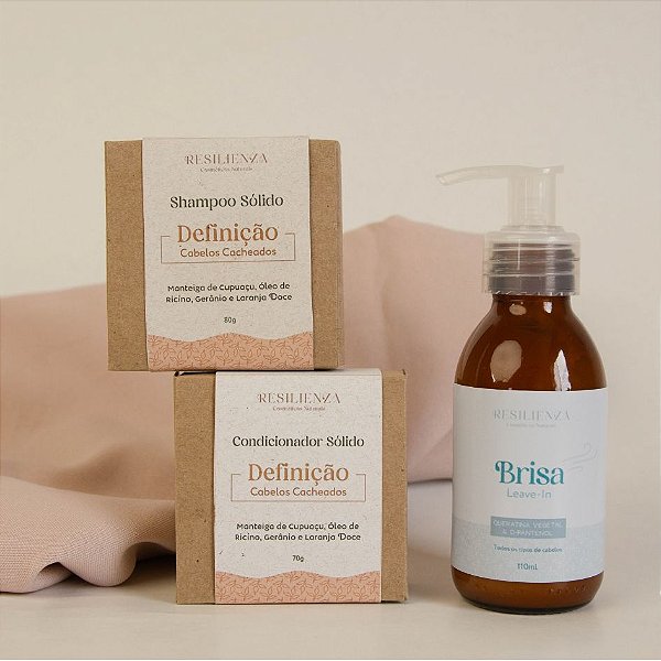 Kit Definição completo cabelos cacheados ou ressecados.