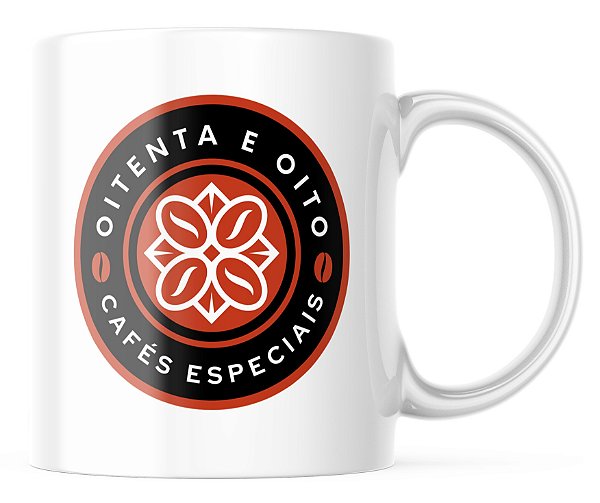 Caneca de porcelana - Oitenta e Oito 325ml