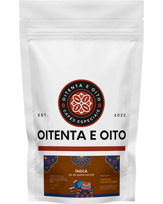 Café Especial Com Cravo e Canela Índia 250g - Moído