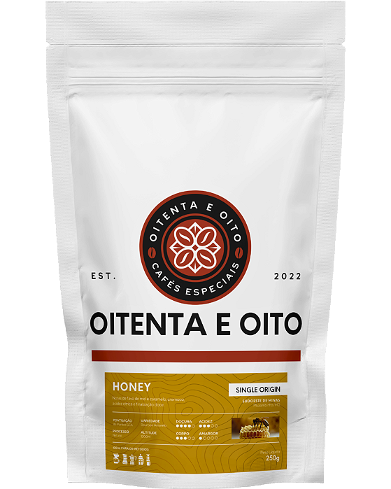 Café Especial Oitenta e Oito Honey 250g