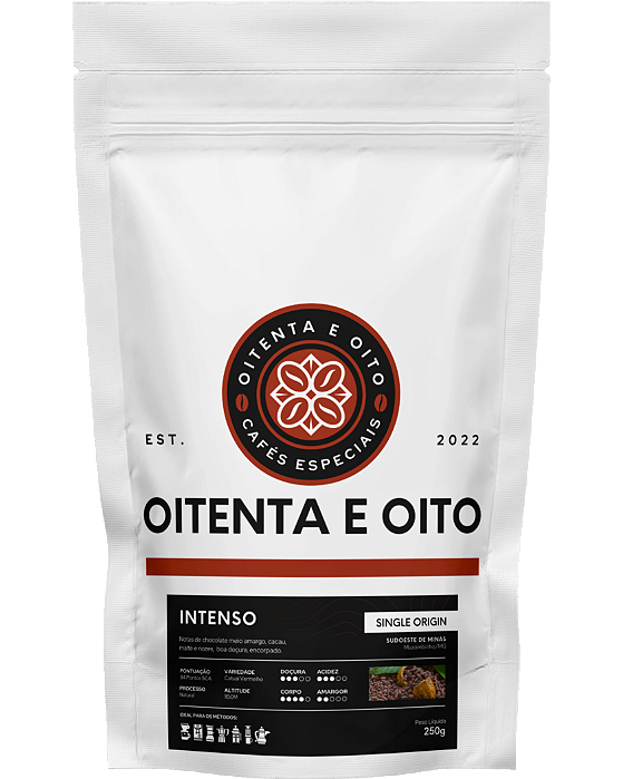 Café Especial Oitenta e Oito Intenso 250g