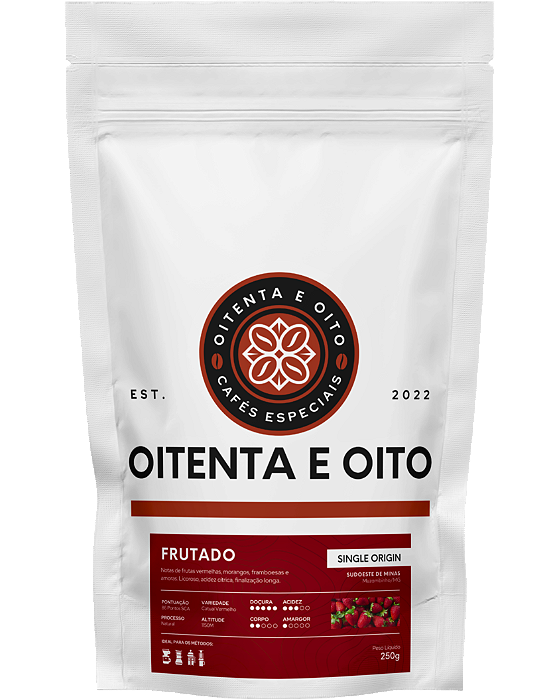 Café Especial Oitenta e Oito Frutado 250g