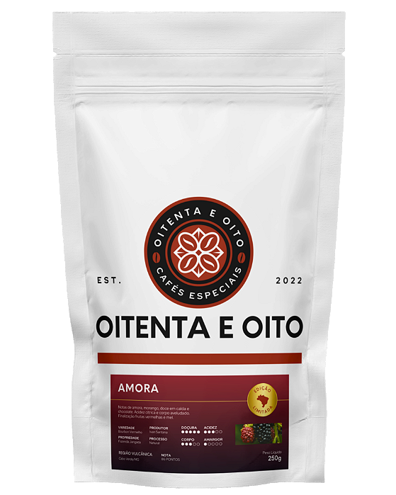 Café Especial Oitenta e Oito Amora 250g