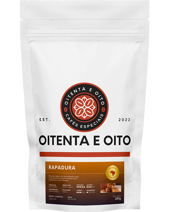 Café Especial Oitenta e Oito Rapadura 250g