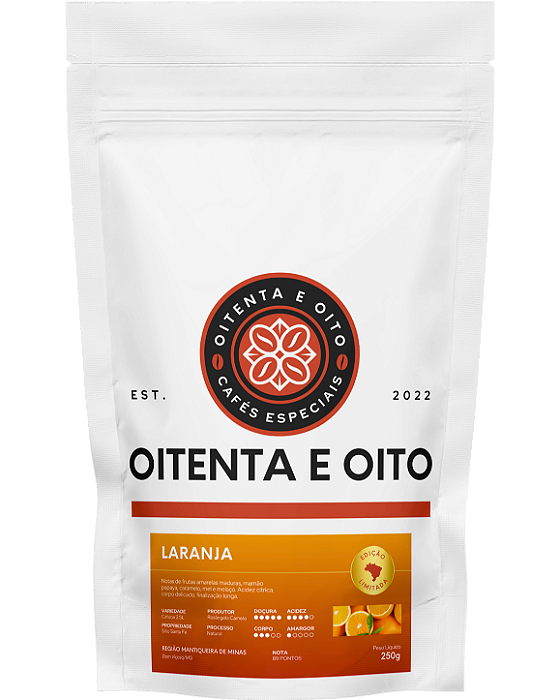 Café Especial Oitenta e Oito Laranja 250g