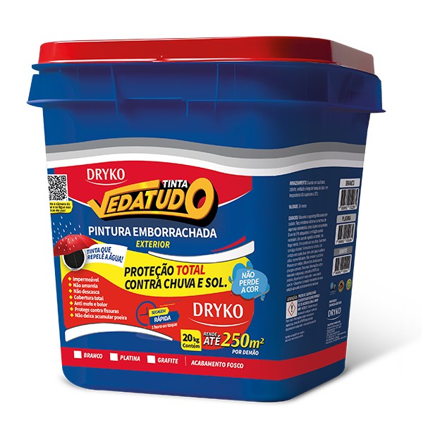 DRYKO VEDATUDO - TINTA EMBORRACHADA - 20 KG