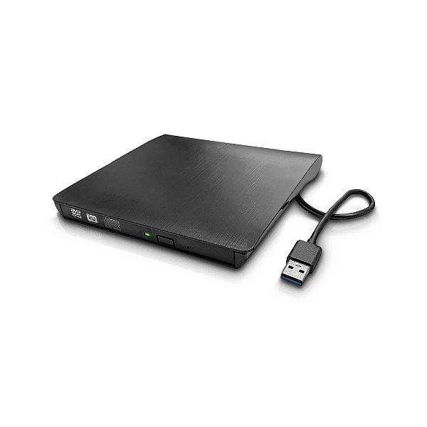 Gravador Leitor de DVD Externo USB 3.0 Portátil para PC e Notebook Knup Kp-le300