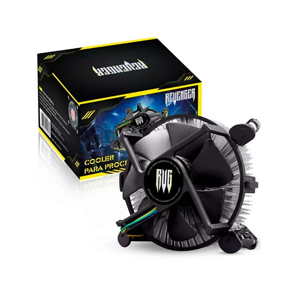 Cooler Para Processador Intel 12V 2500RPM 4 Pinos Hidráulico Revenger G-VR349