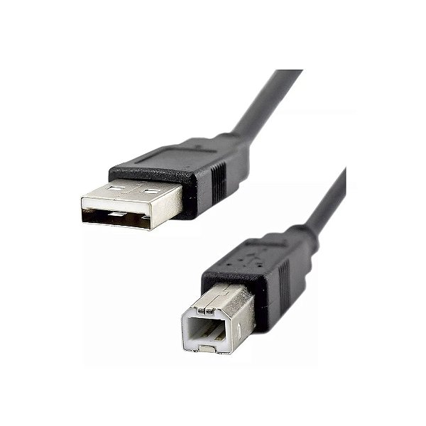 Cabo Usb Para Impressora 10 Metros Am bm Universal Preto