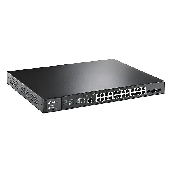Switch TP-Link Gerenciavel 24 Portas Gigabit L2+ 4Slots Sfp JetStream TL-SG3428MP