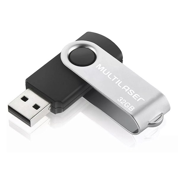 Pen Drive 32gb Multilaser Twist PD589 Preto