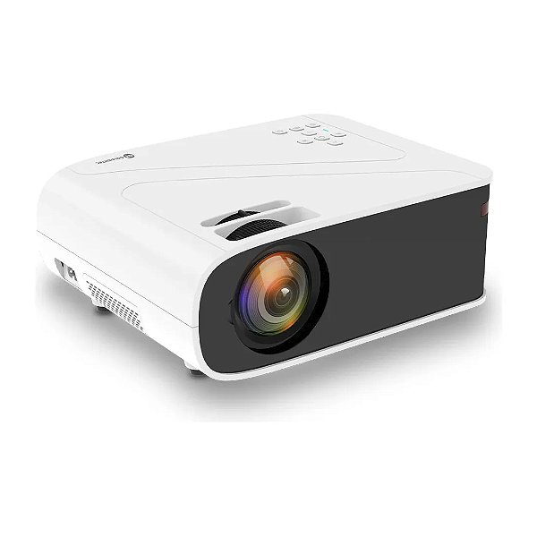 Projetor Multimídia 5000 Lúmens Goldentec Full Hd Hdmi USB e AV Branco Bivolt